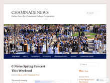 Tablet Screenshot of chaminadenews.org